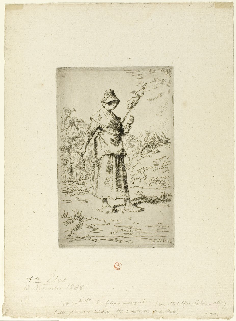Spinnaren av Jean Francois Millet