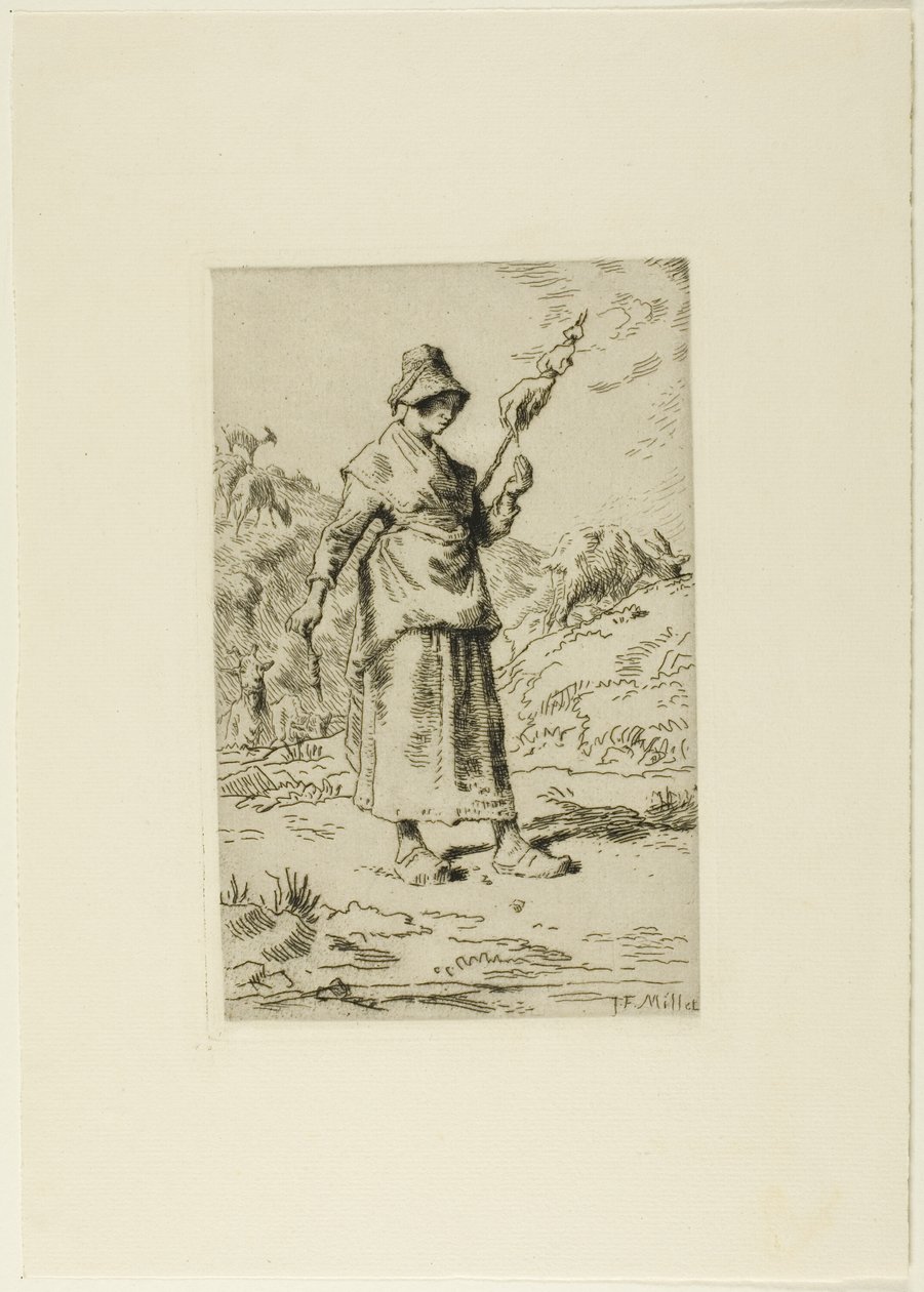 Spinnaren av Jean Francois Millet
