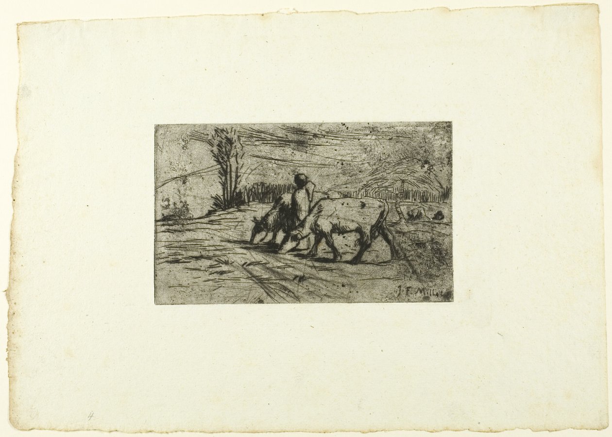 De två korna av Jean Francois Millet