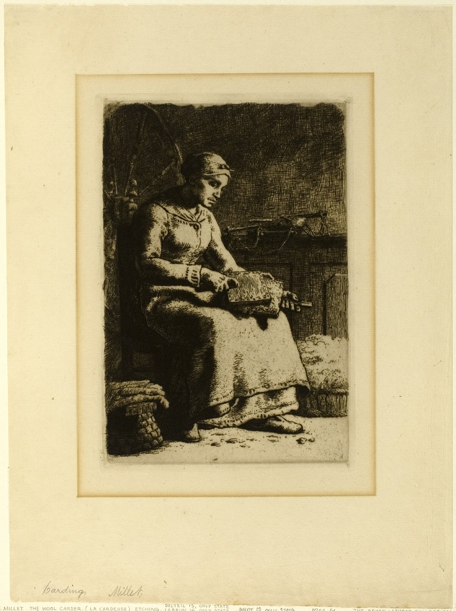 Wool-Carder av Jean Francois Millet