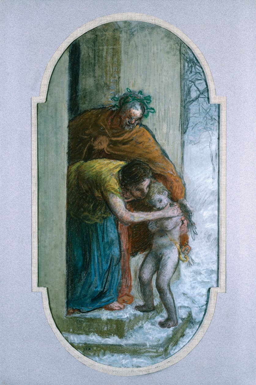 Vinter, ca 1864 av Jean Francois Millet