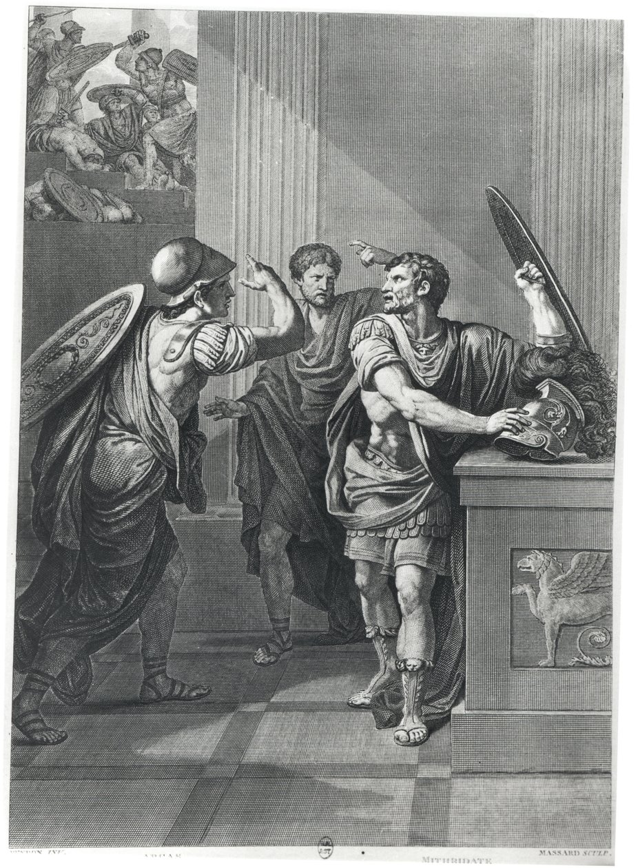 Arcan och Mithridate, illustration från 