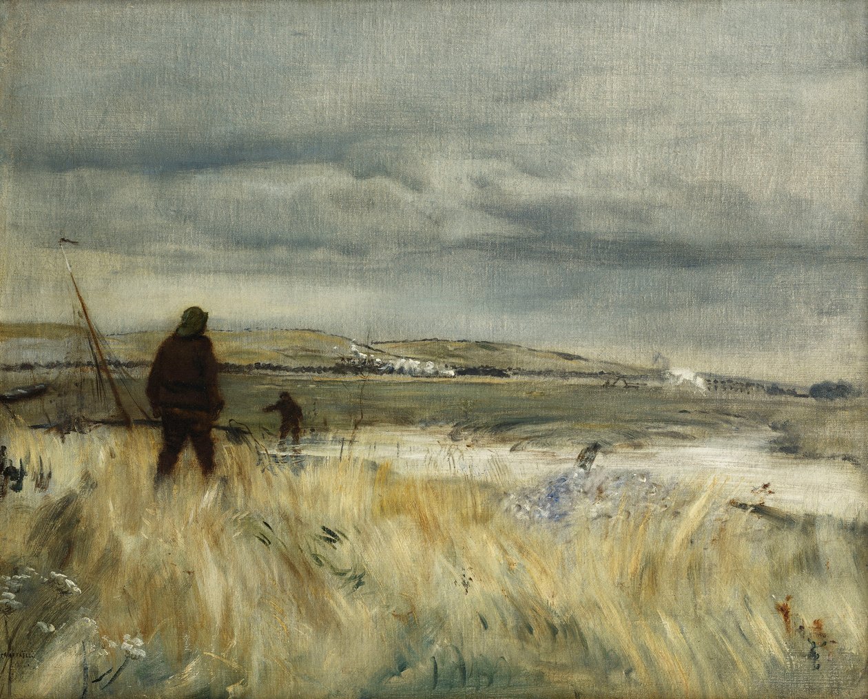 bretonska fiskare; Bretonska fiskare, av Jean Francois Raffaelli