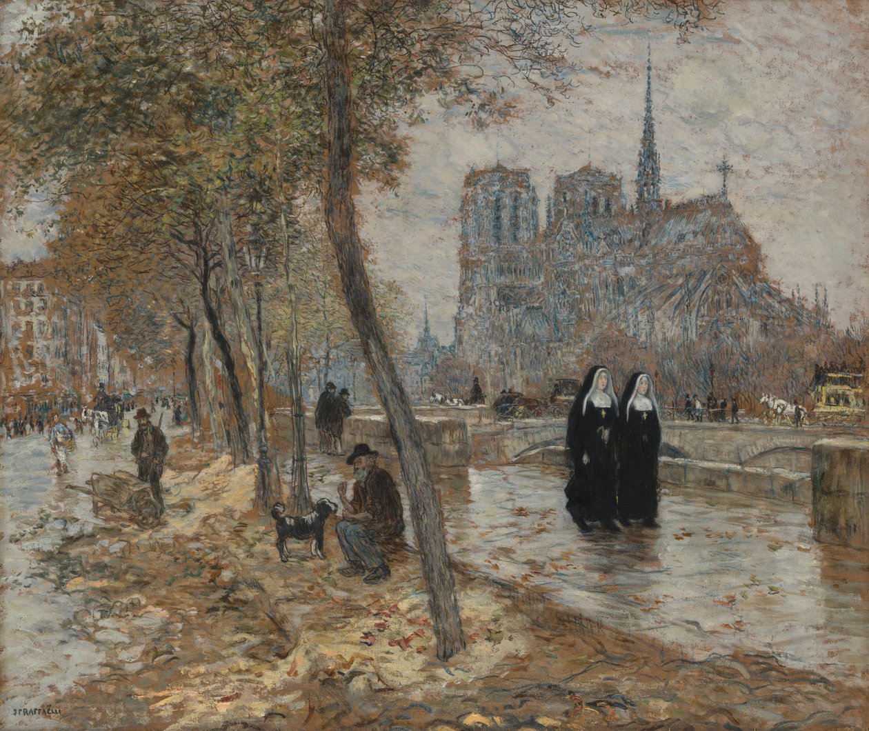 Notre Dame de Paris av Jean Francois Raffaelli