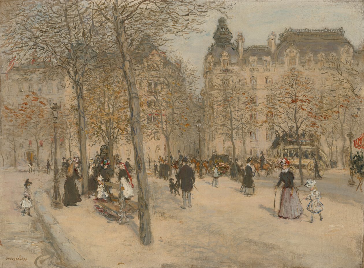 Torget i Paris av Jean Francois Raffaelli