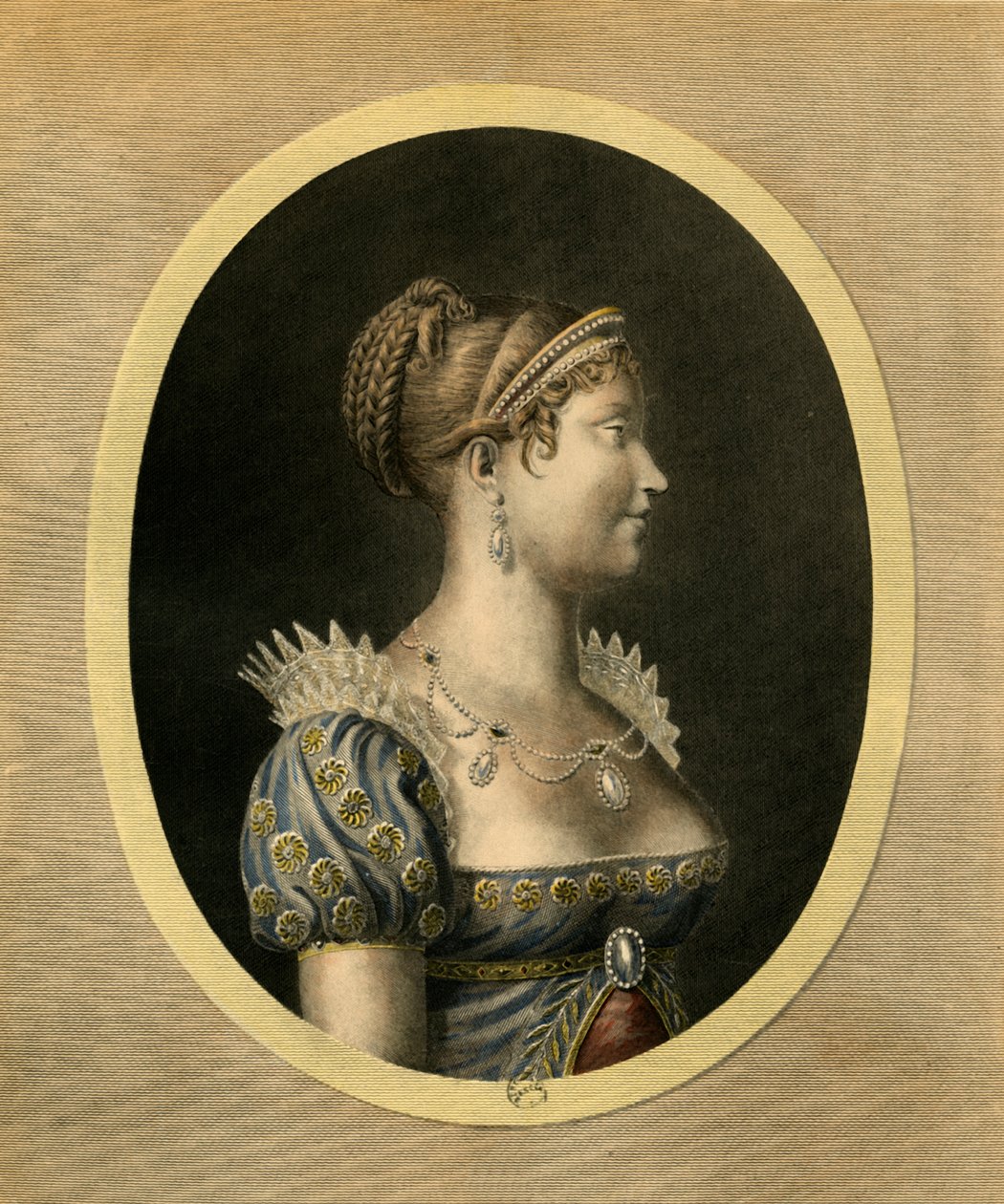 Marie Louise, hertiginna av Parma, c1810, 1921. av Jean Francois Ribault