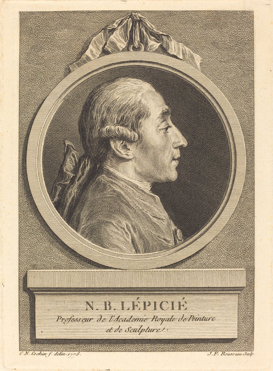 N.B. Lepicie av Jean Francois Rousseau after Charles Nicolas Cochin II