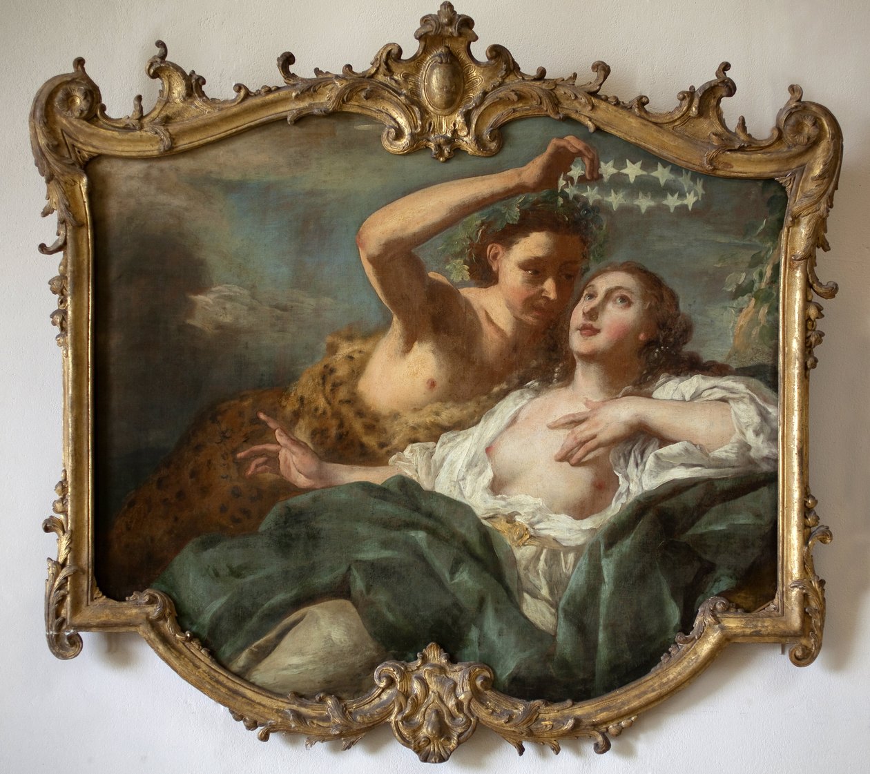Bacchus och Ariane. Målning av Jean Francois de Troy (1679-1752). Olja på duk av Jean François de Troy