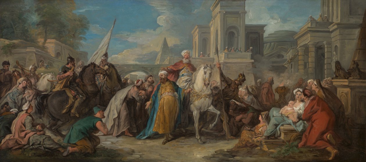 The Triumph of Mordecai, c.1736 (olja på duk) av Jean François de Troy