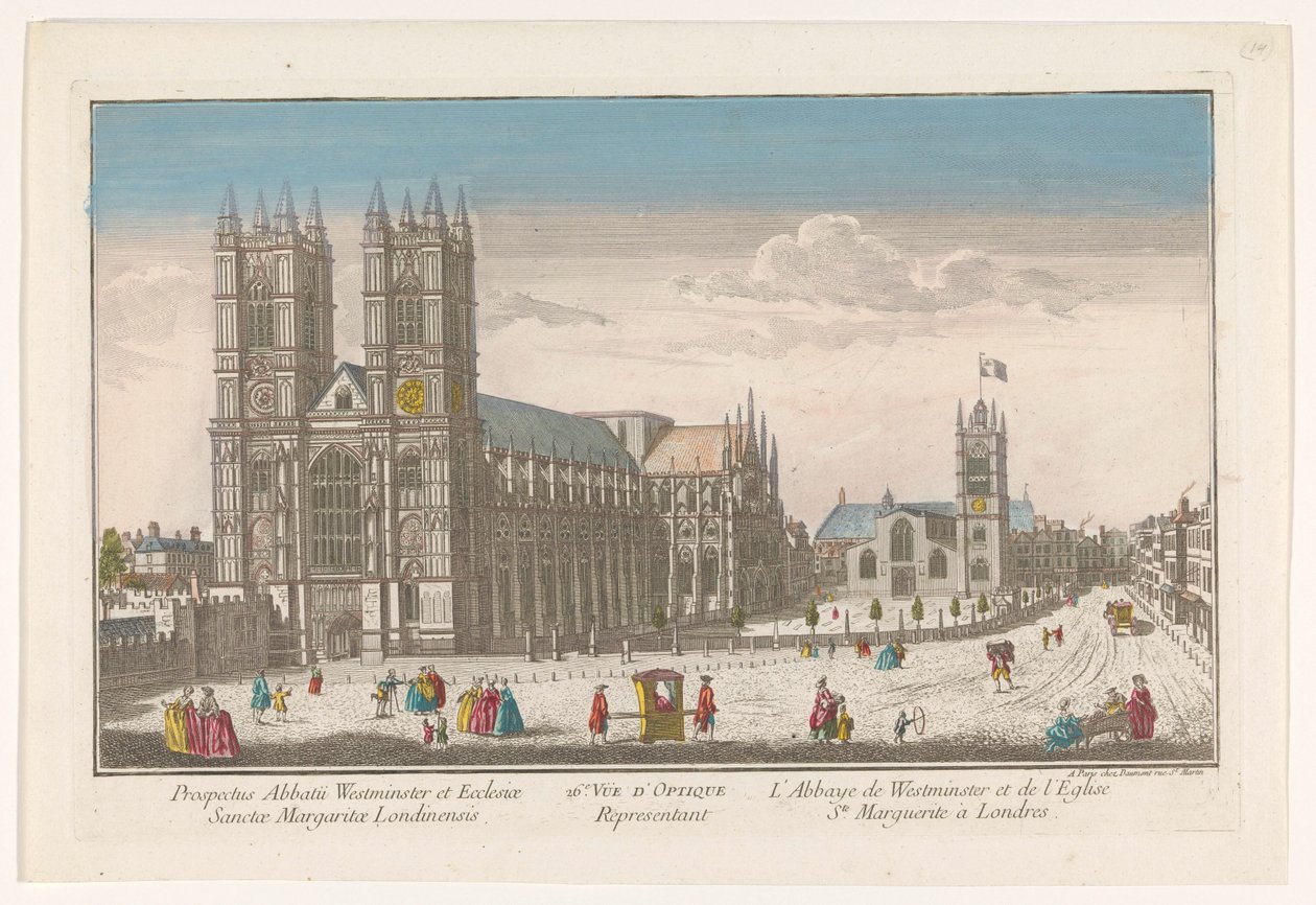 Utsikt över Westminster Abbey och St Margaret
