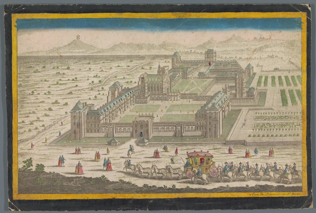 Utsikt över Château de Vincennes av Jean François Daumont