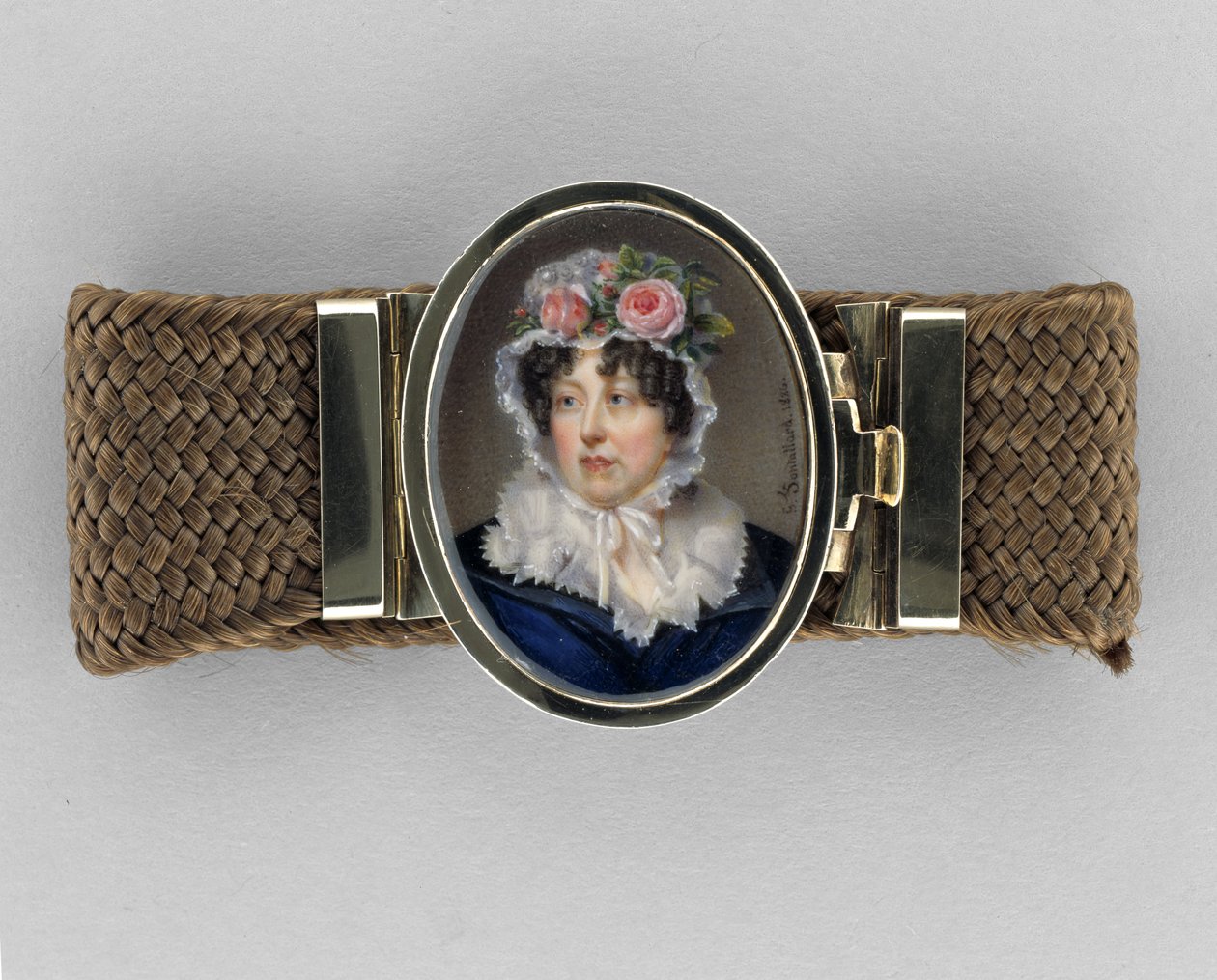 Armband med porträtt av Lady Susan Murray av Jean François Gérard Fontallard