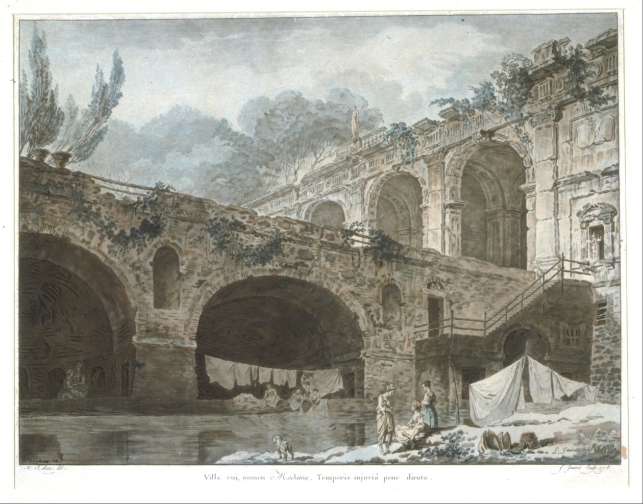 La Villa Madama av Jean Francois Janinet