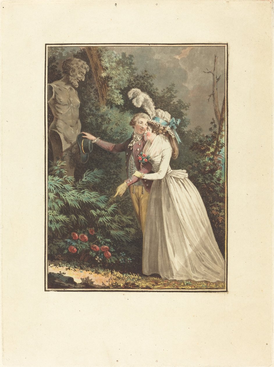 Ah! Så låt mig se av Jean François Janinet after Nicolas Lavreince