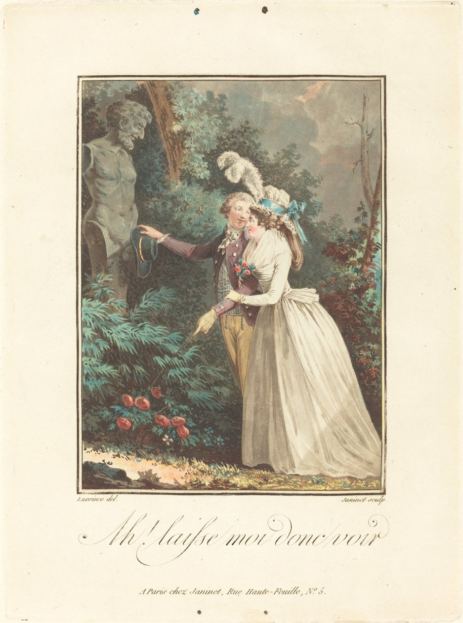 Ah! Så låt mig se av Jean François Janinet after Nicolas Lavreince