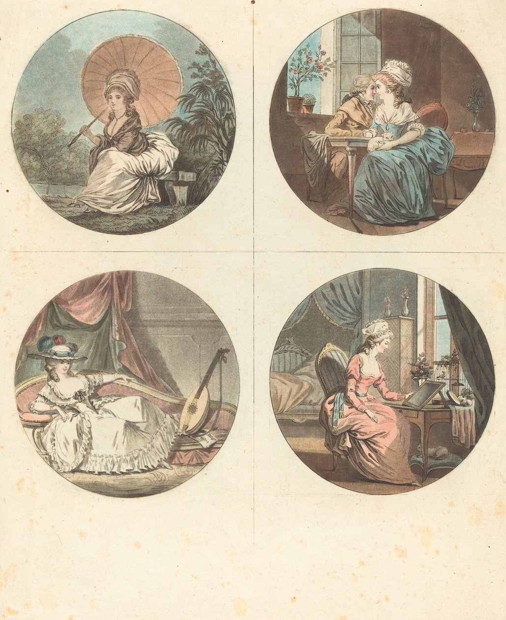 Dagens timmar av Jean François Janinet after Nicolas Lavreince
