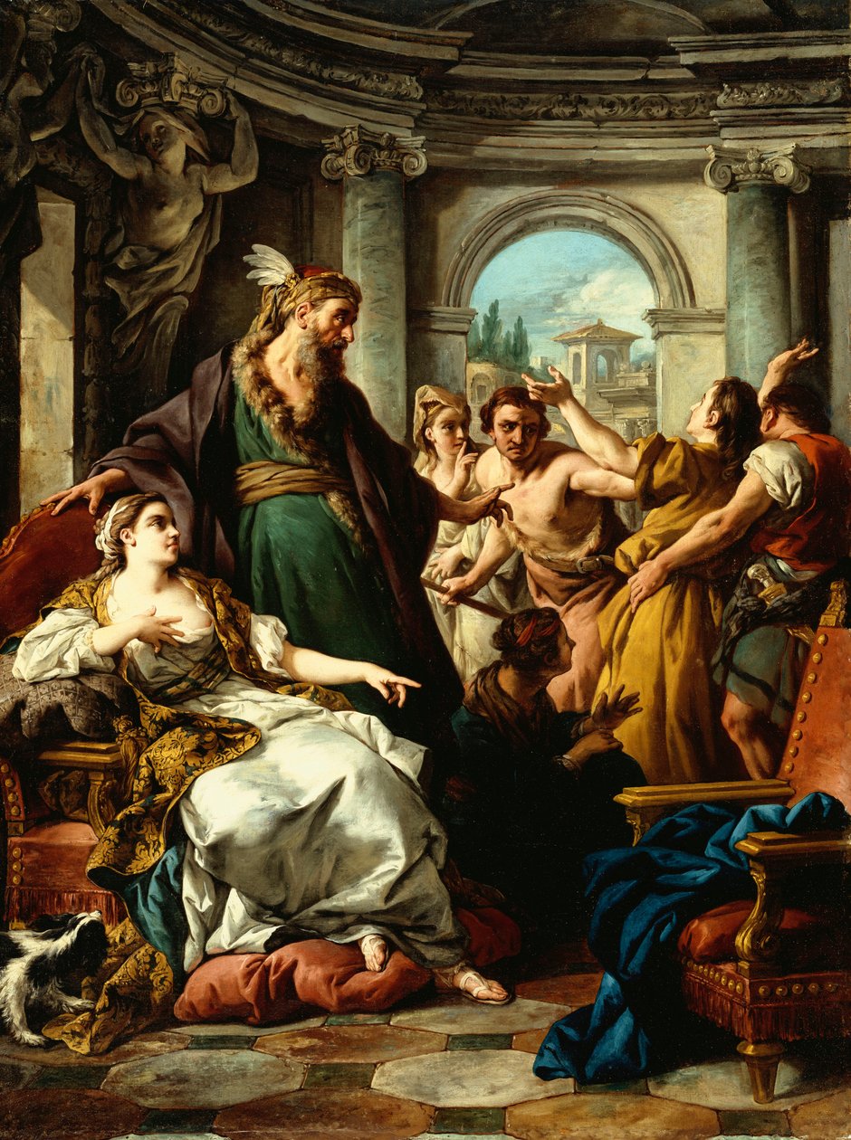 Josef anklagades av Potifars hustru, 1745 av Jean François de Troy