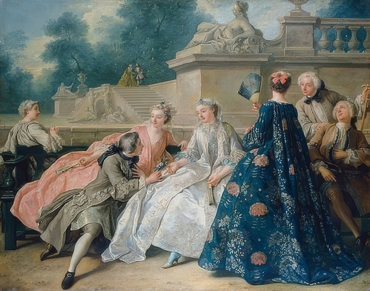 En kärleksförklaring. 1731 av Jean François de Troy