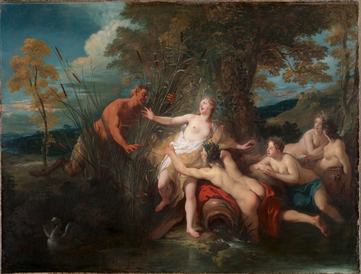 Pan och Syrinx av Jean François de Troy