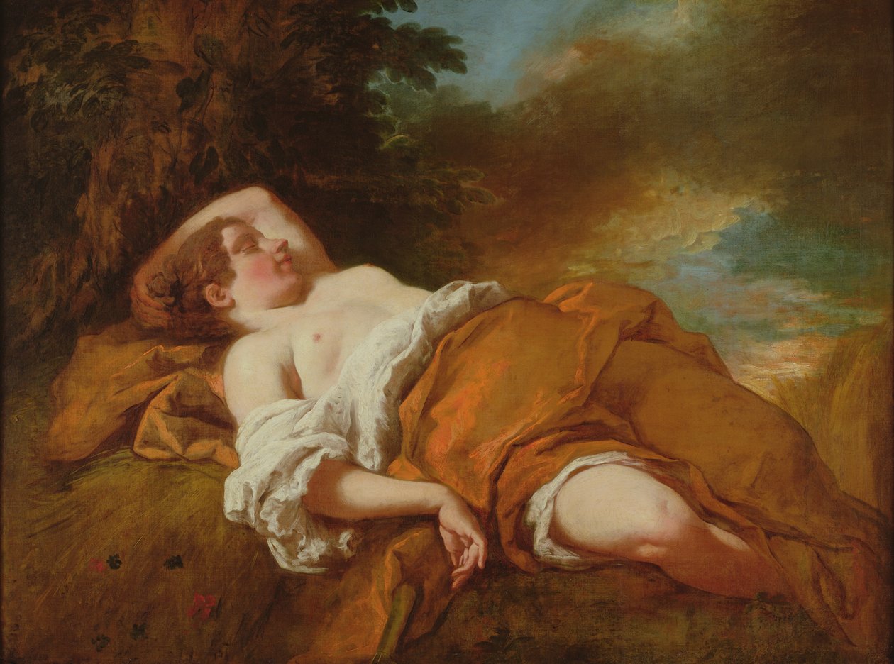 Sovande skördare av Jean François de Troy