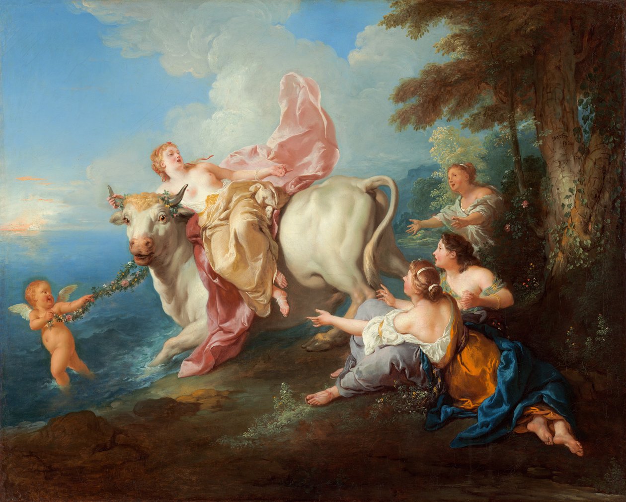 Bortförandet av Europa av Jean François de Troy