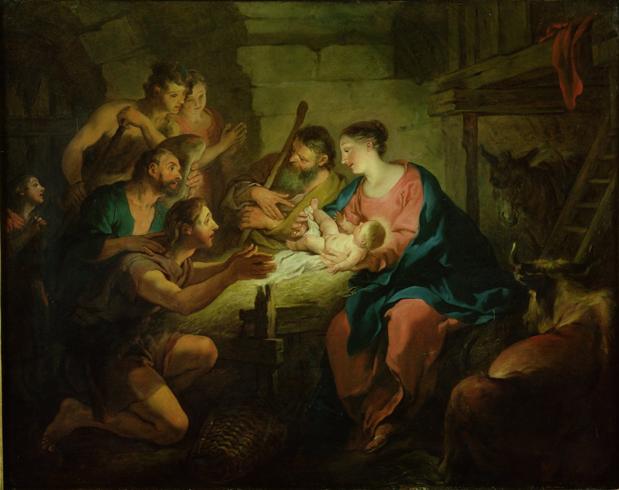 Herdarnas tillbedjan, 1725 av Jean François de Troy