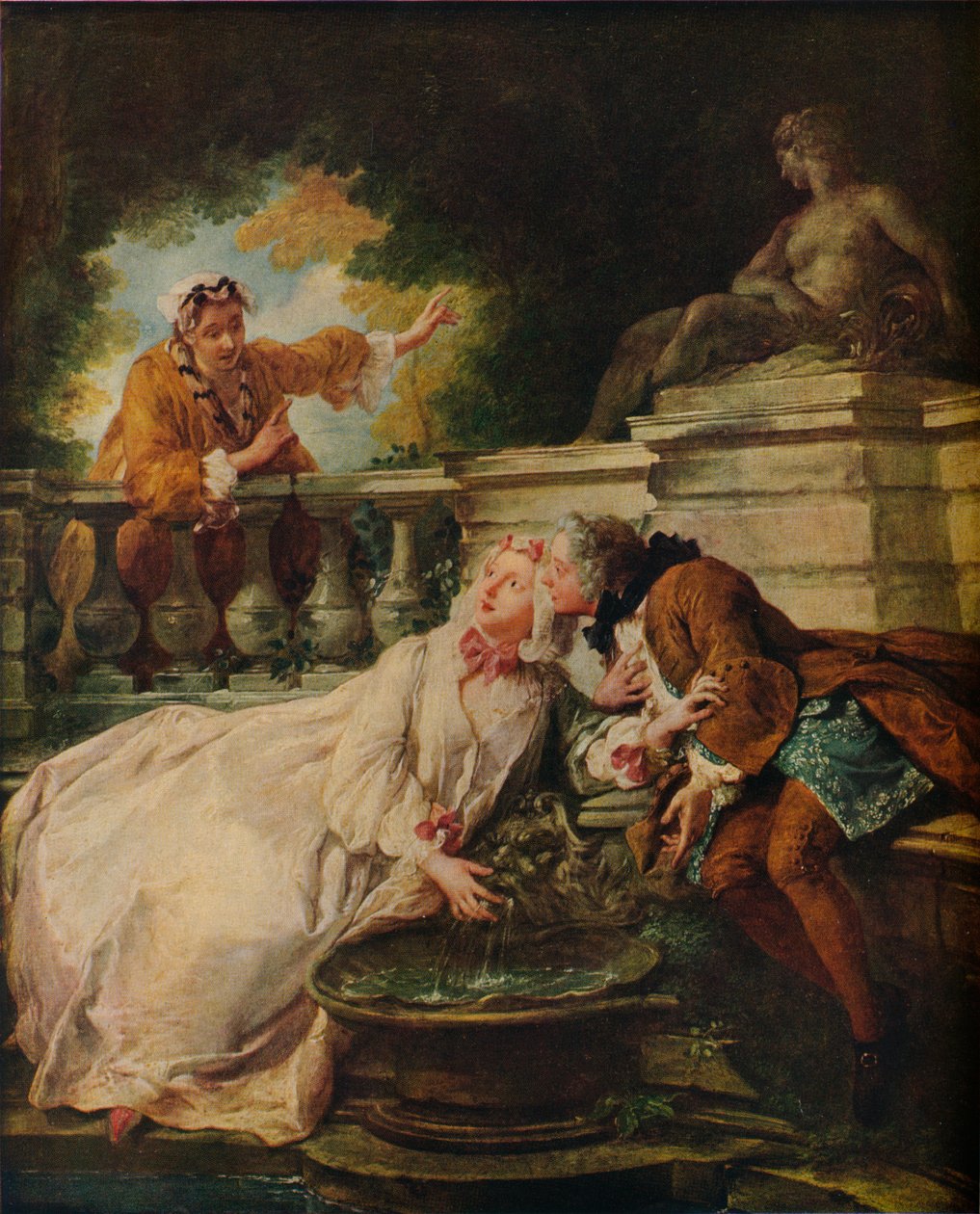 Larmet, den trogna guvernanten, 1723 av Jean François de Troy