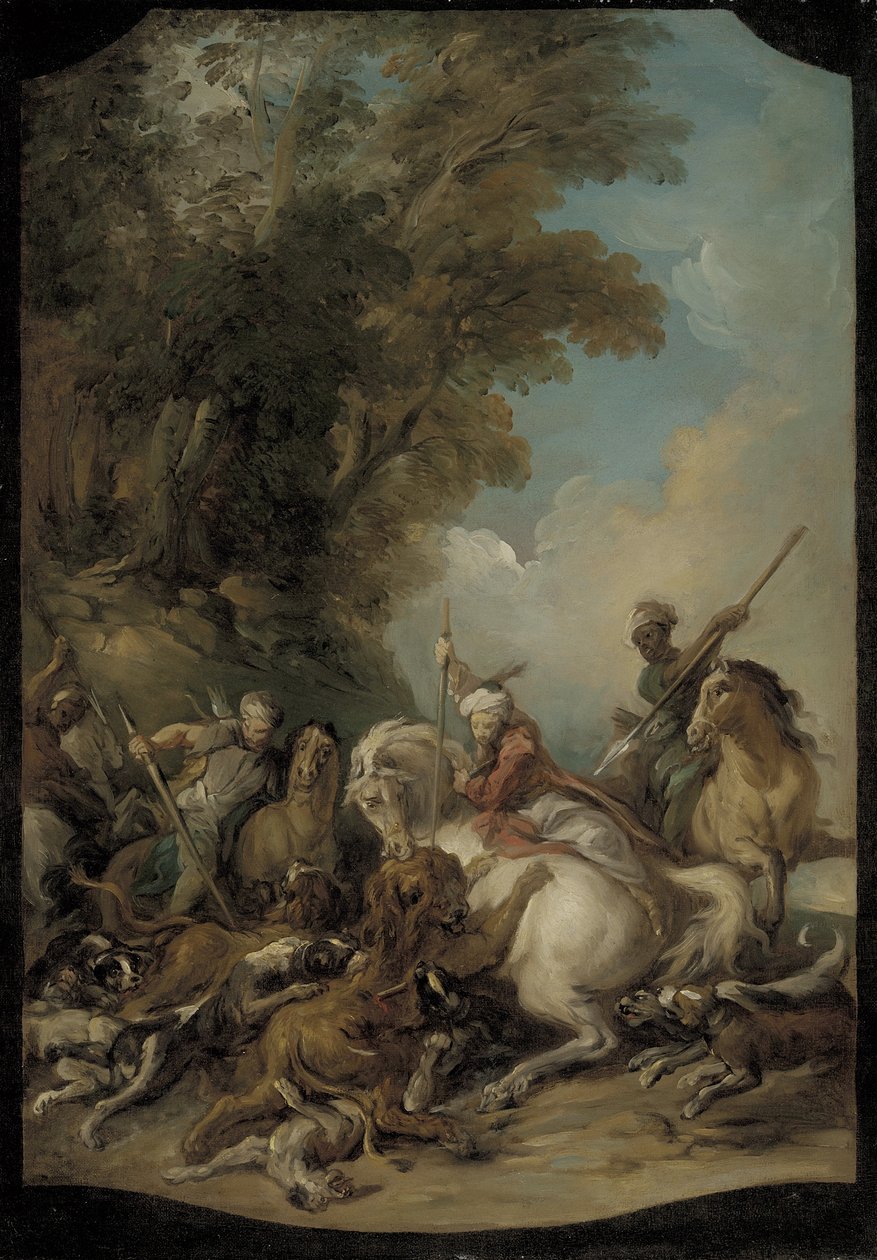 Lejonjakten, 1735 av Jean François de Troy