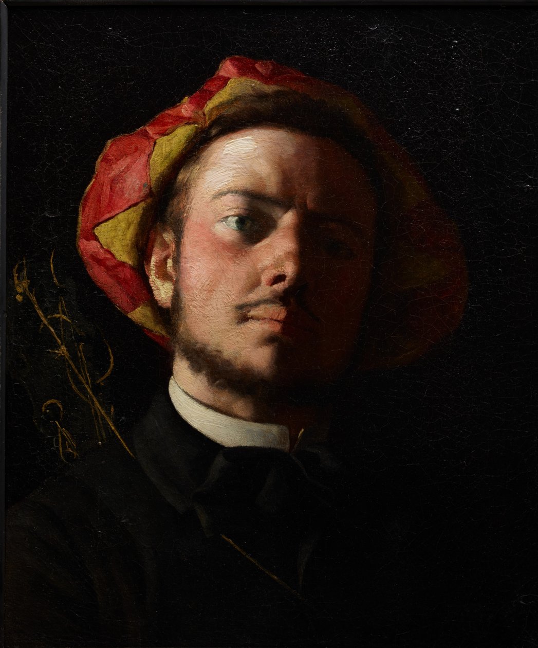 Porträtt av Paul Verlaine som trubadur av Jean Frederic Bazille