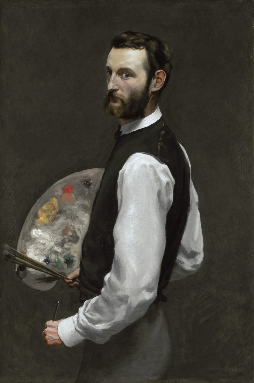 Självporträtt, 1865-66 av Jean Frederic Bazille