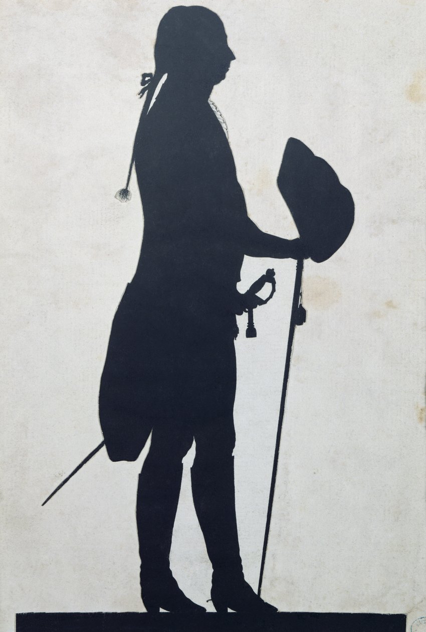 Siluett av en man av Jean Gaspard Lavater