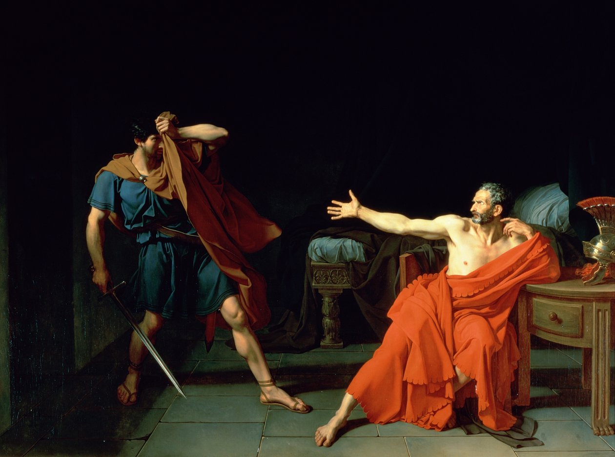 Franska: Marius prisonnier à Minturnes Marius vid Minturnae av Jean Germain Drouais