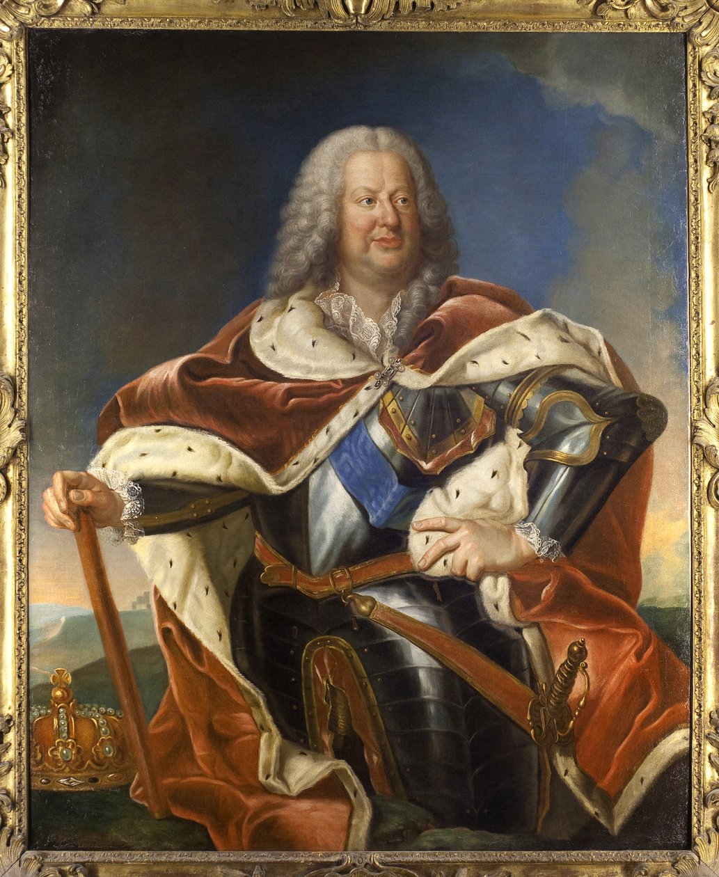 Porträtt av Stanislas Leszczynski (Leszczinski av Jean Girardet