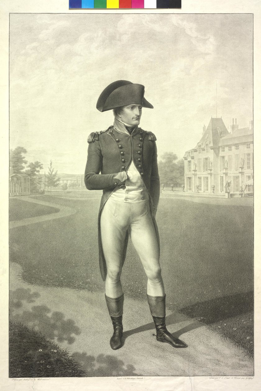 Napoleon I Bonaparte (etsning) av Jean Godefroy