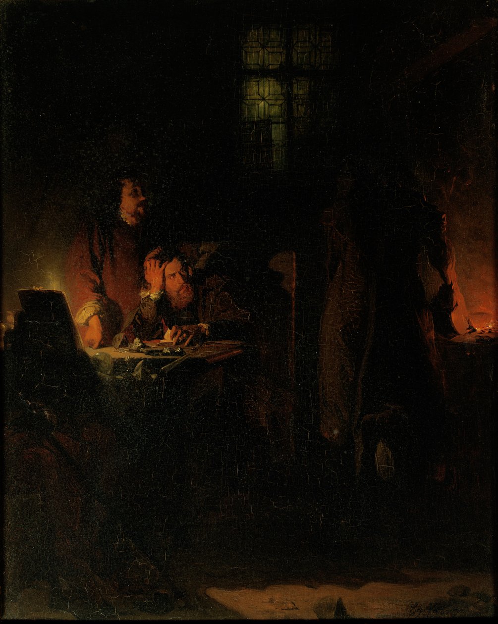 En alkemist på jakt efter filisofers sten, 1848 av Jean Hegesippe Vetter