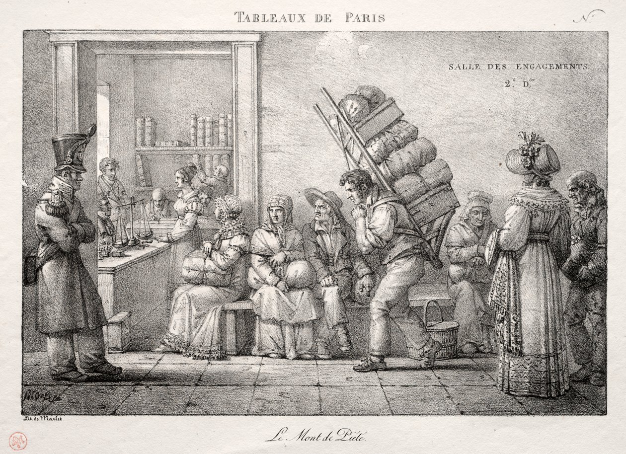 Scenes of Paris: Pantbanken av Jean Henri Marlet