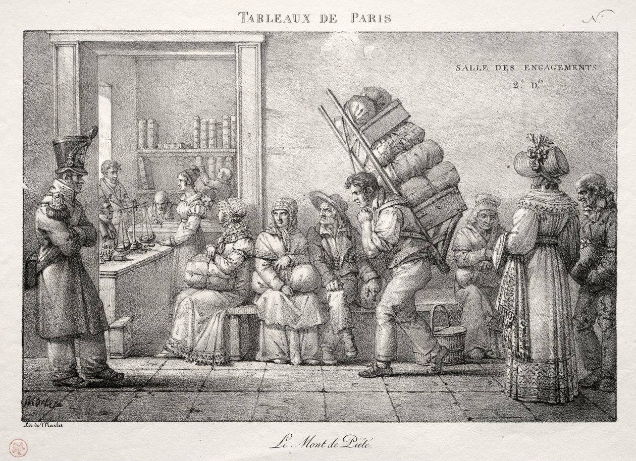 Scenes of Paris: Pantbanken av Jean Henri Marlet