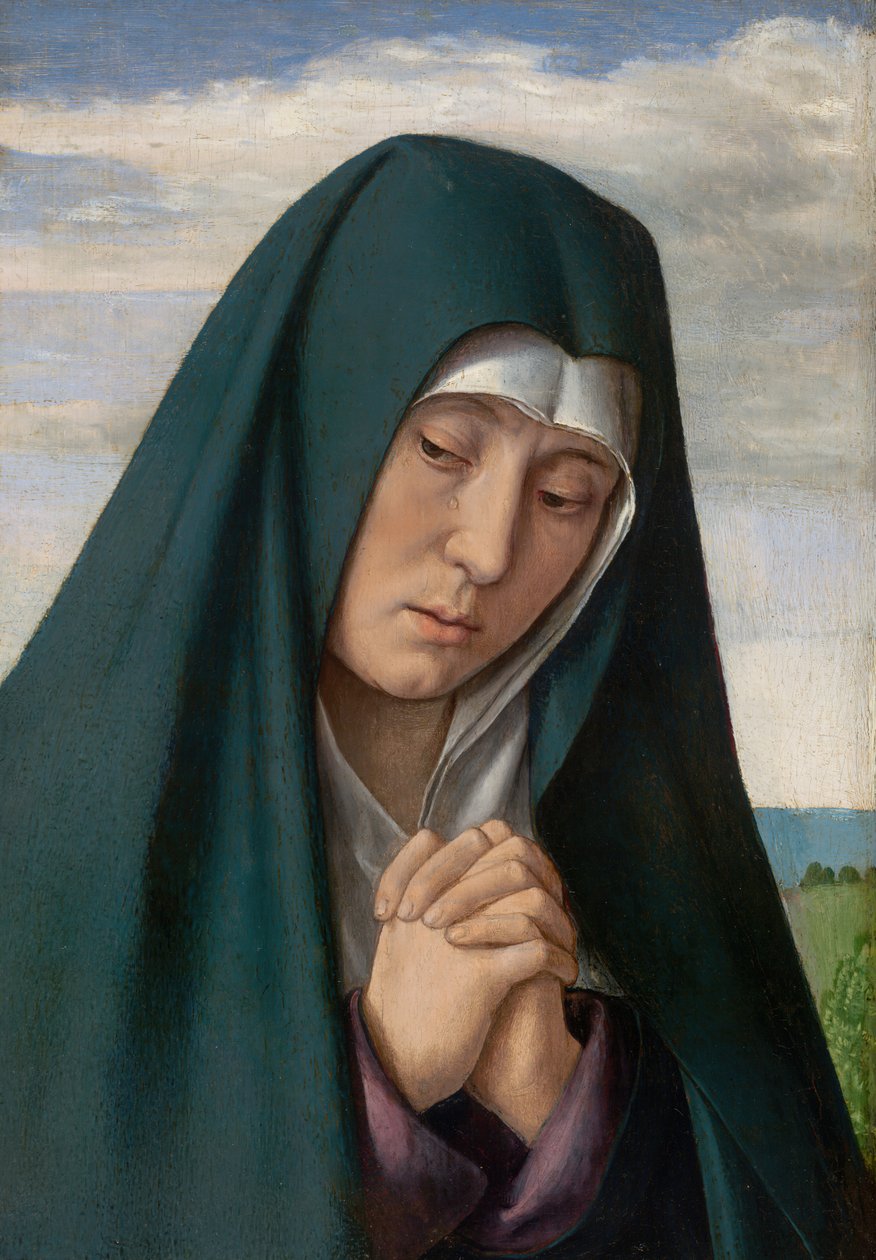 Fragment från Kristus som bär korset: Mourning Virgin, 150005. av Jean Hey