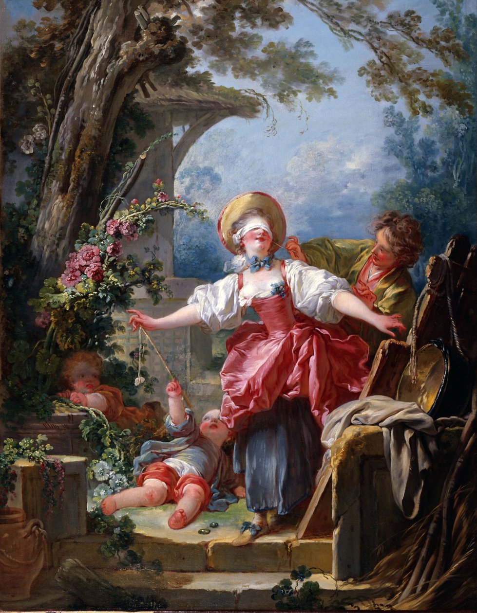 Den blinde mannens buff av Jean Honore Fragonard