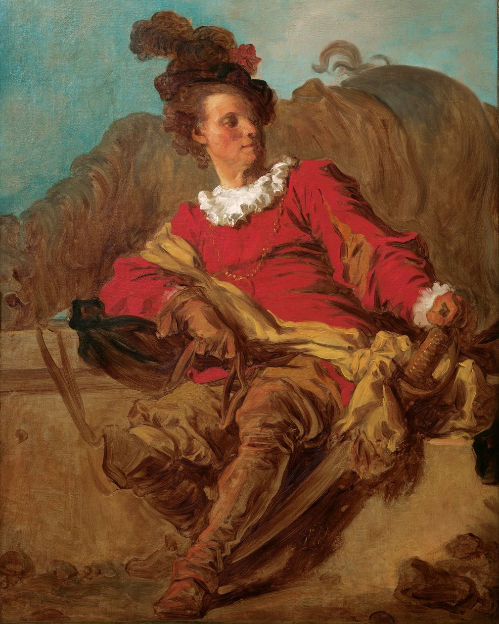 Jean-Claude Richard, abbot av Saint-Non, klädd "a l