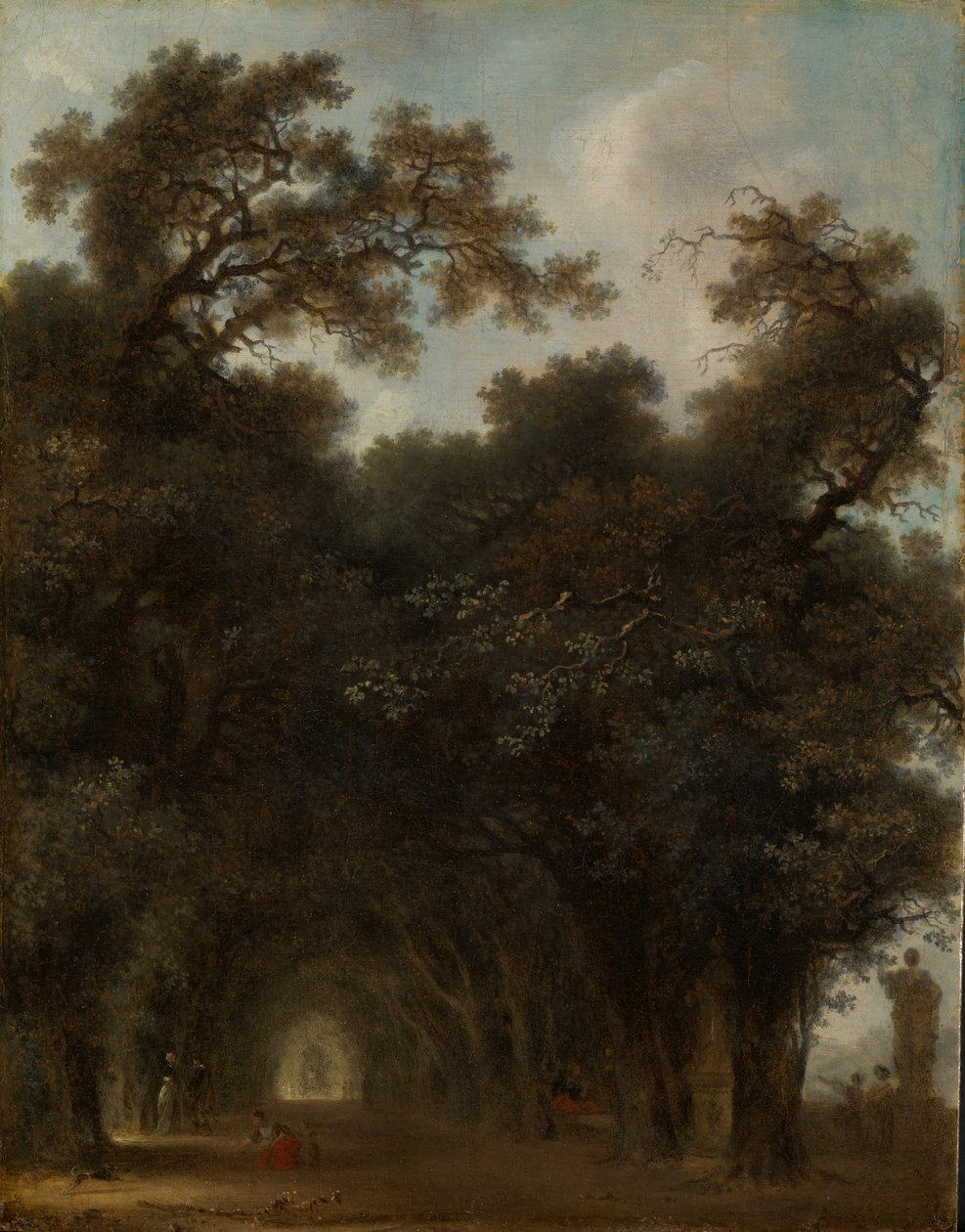 A Shaded Avenue, ca. 1775. av Jean Honore Fragonard
