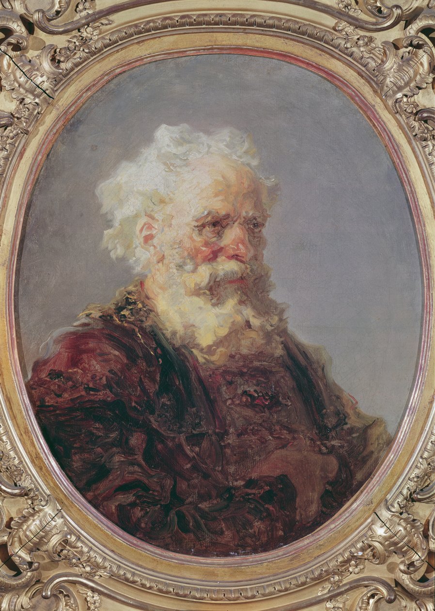 En äldre, vithårig man, ca 1767 av Jean Honore Fragonard
