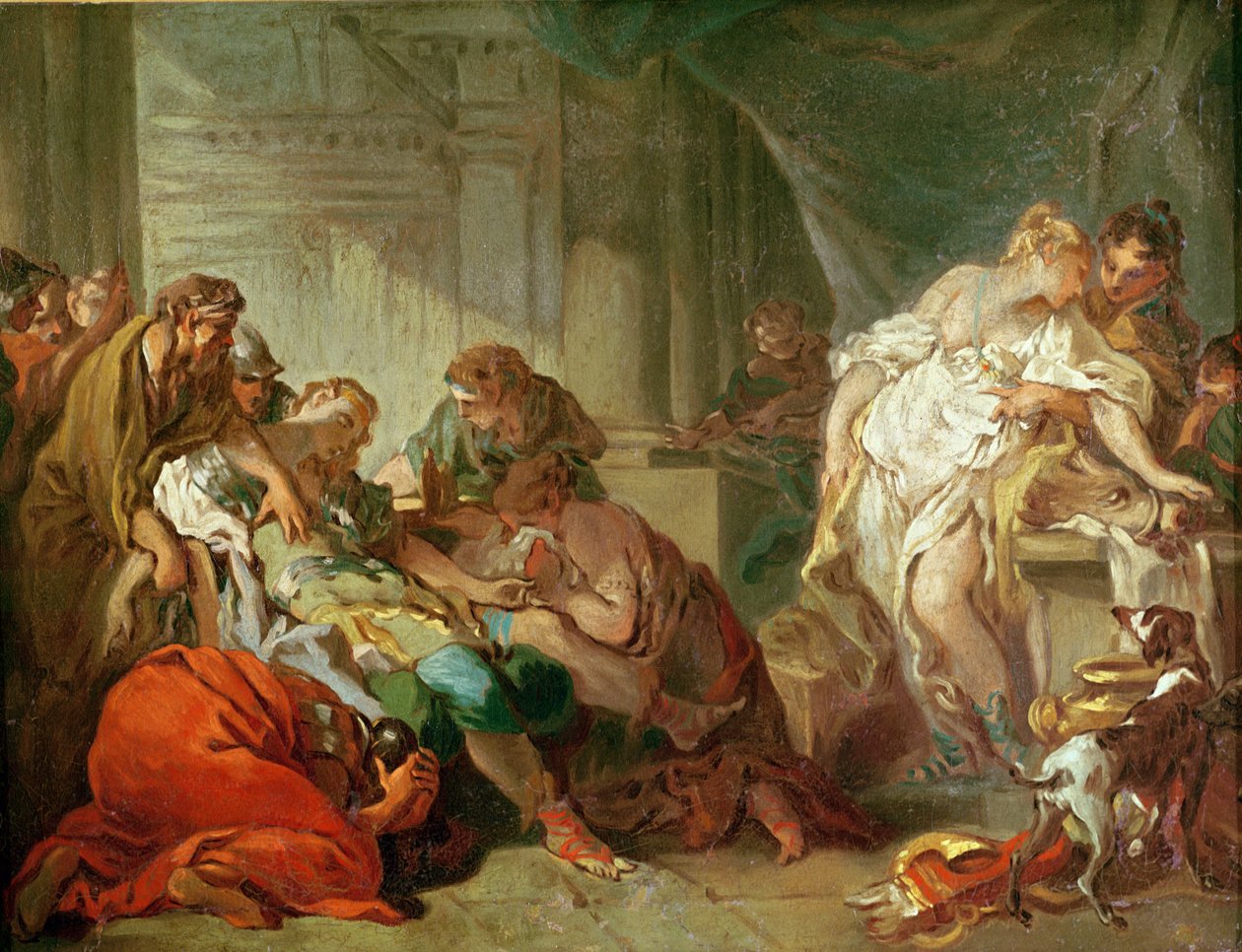 Antiochus och Stratonice av Jean Honore Fragonard