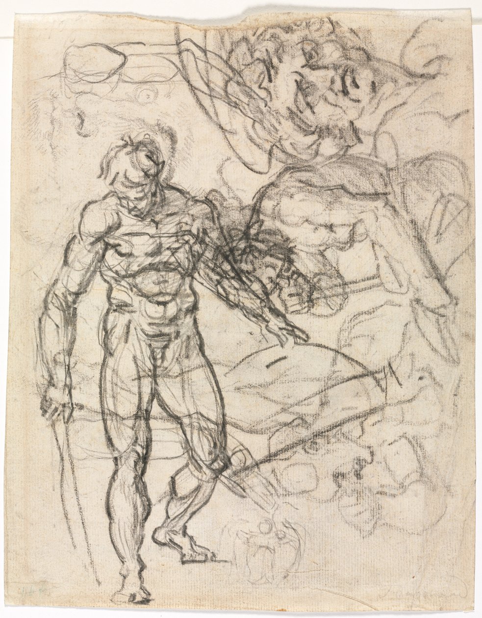 Figurstudier verso, c. 1761. av Jean Honore Fragonard