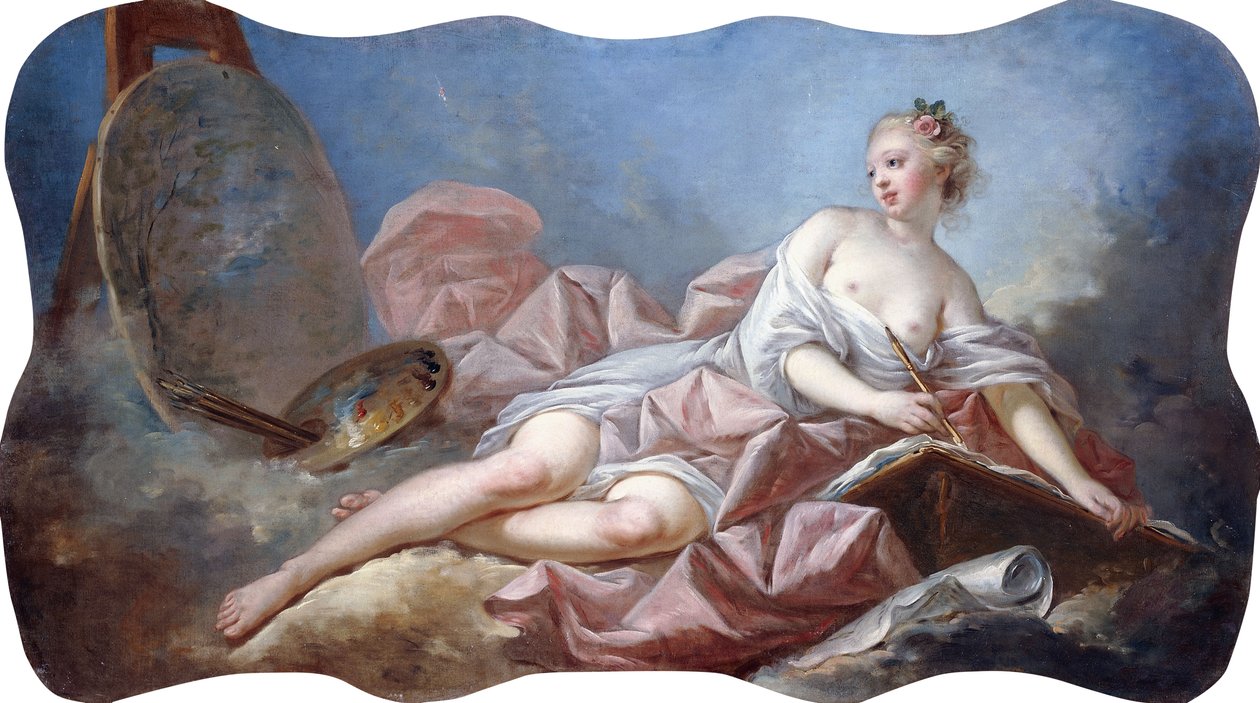 Personifiering av målning, av Jean Honore Fragonard