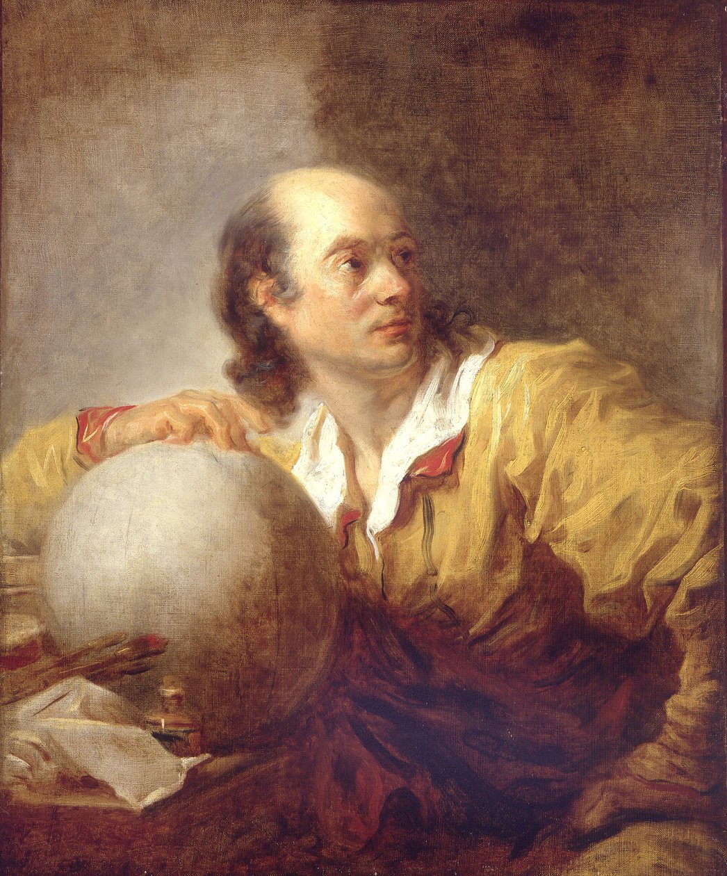 Porträtt av Jérôme Lalande 1732-1807 av Jean Honore Fragonard