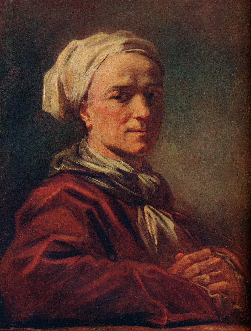 Porträtt av en man, c1700-talet av Jean Honore Fragonard