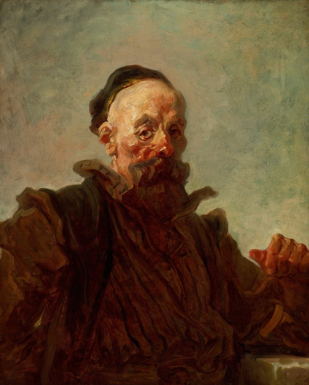 Porträtt av en man i kostym, 176870. av Jean Honore Fragonard