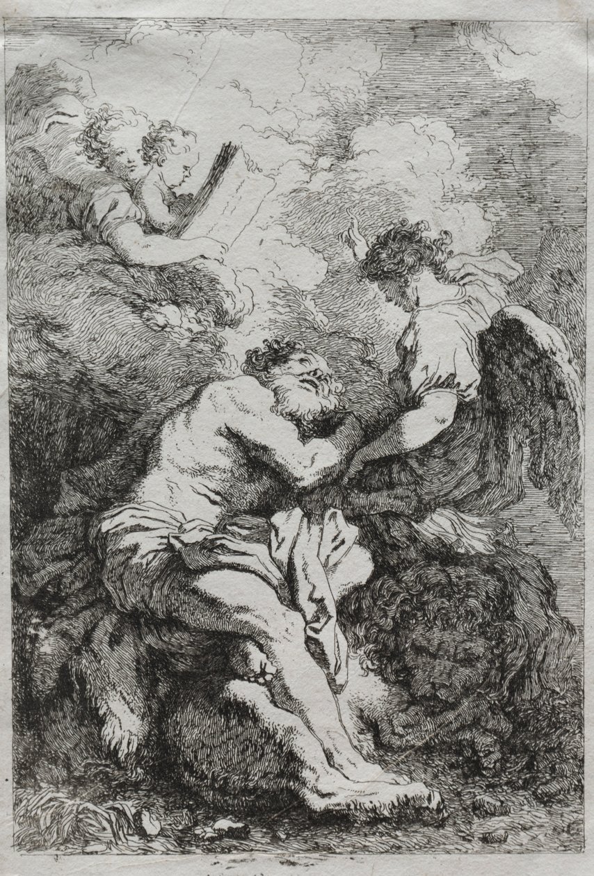 Sankt Jerome. av Jean Honore Fragonard