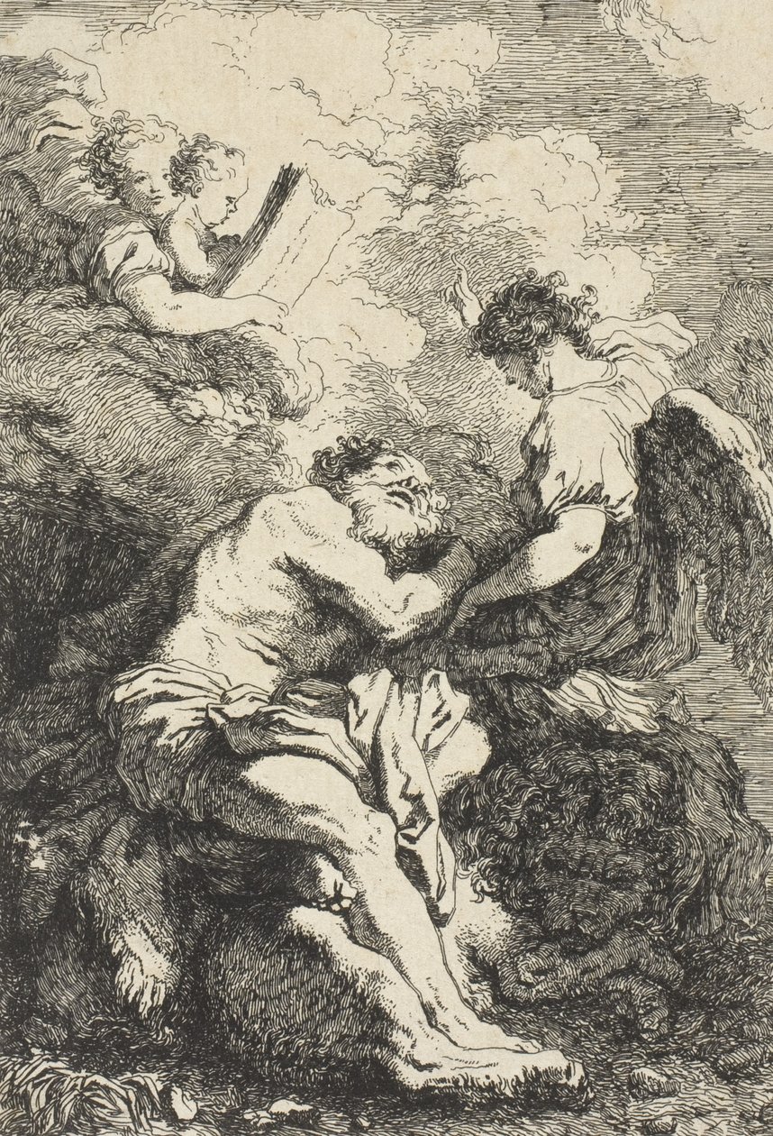 Sankt Hieronymus, ca 1761-65 av Jean Honore Fragonard